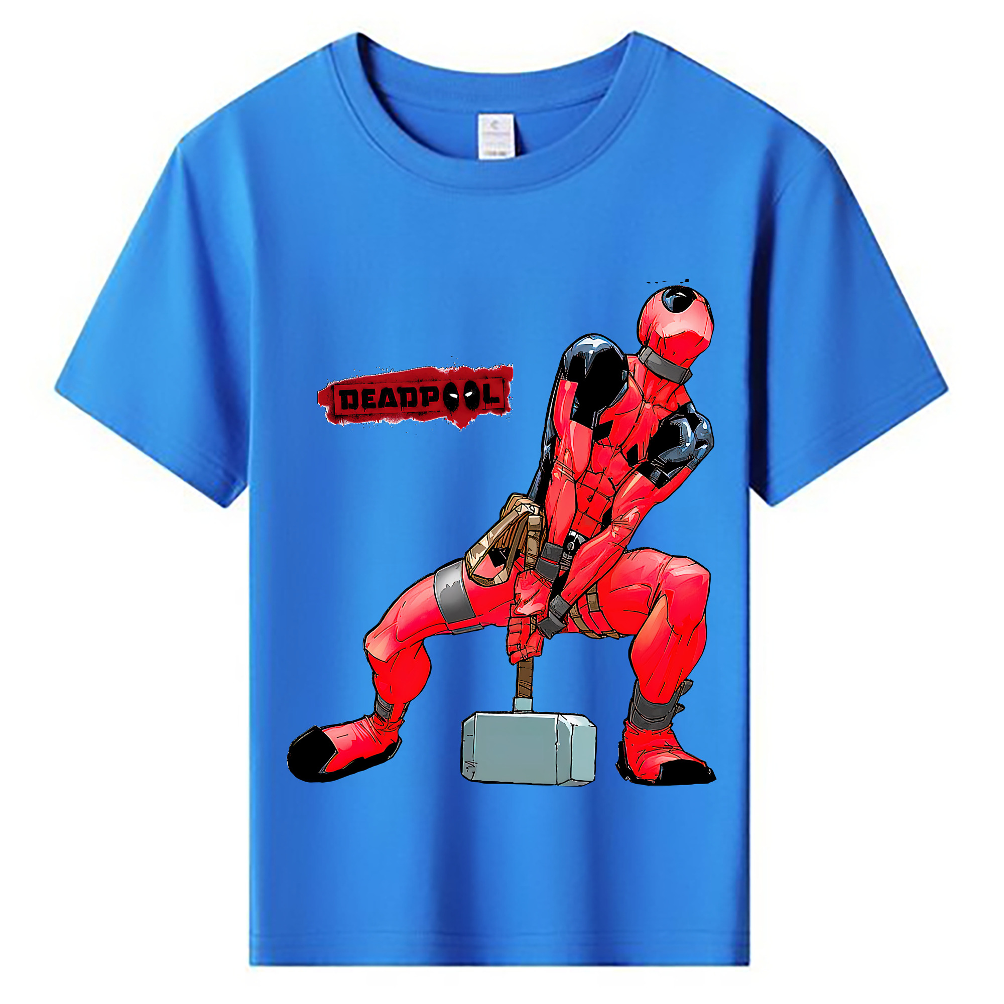 （画像用） Deadpool デッドプール 綿100％キッズTシャツ（フロントプリント）